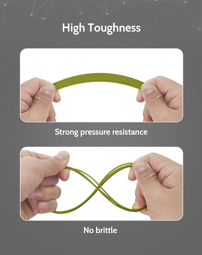 DURAMIC 3D PLA+ Printer Filament 1.75mm PLA Plus Neatly 2Kg Spool(2.2lbs) | PLA Pro Tougher and Stronger, Dimensional Accuracy Probability +/- 0.02mm Brownish green