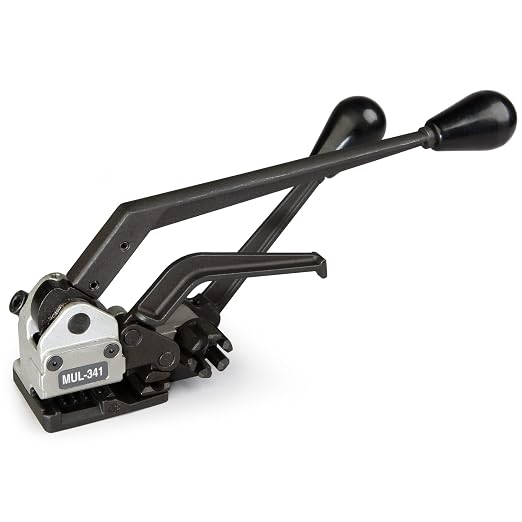 IDL Packaging MUL-341 PRO Heavy Duty All-in-1 Tool for 1/2" Polypropylene Strapping - Combination Tool: Tensioning, Sealing, Cutting