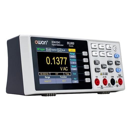OWON XDM1041 USB/RS232 Digital Multimeter 55000 Counts High Accuracy Universal Desktop Multimeters Meter with 3.7Inch LCD Screen