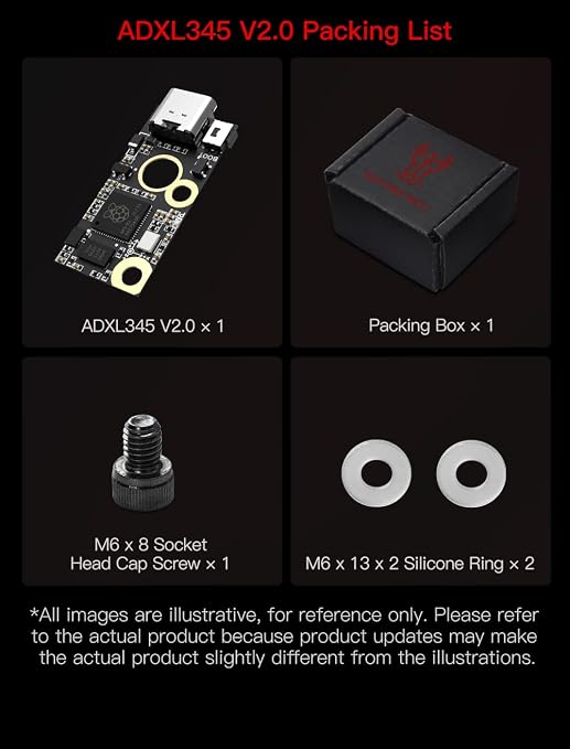 BIGTREETECH ADXL345 V2.0 Accelerometer Board Klipper Input Shaping 3D Printer Hotend Parts Sensor Module Support USB Connection for Voron Stealthburner