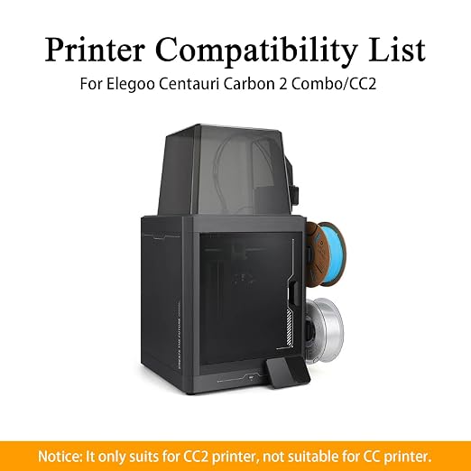2PK 0.4MM CC2 Hardened Steel Ceramic Hotend for Centauri Carbon 2/CC2 | 0.2/0.4/0.6mm Wear Resistance Nozzles, 350°C Heat-Resistant Hot End, 500 mm/s High Speed, Quick-Detachable for Elegoo Printer