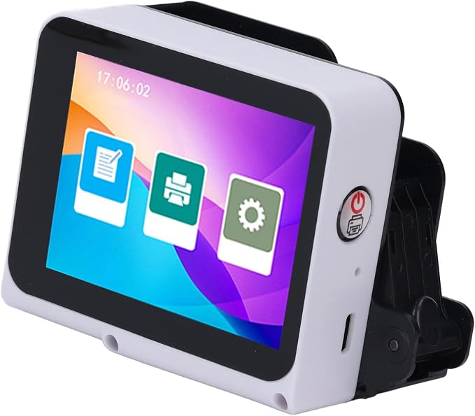 Hyuduo Mini Portable Gun Handheld Inkjet Printer 28 Languages HD Touch Screen Compact Design Type C Interface for Carton Box Wood Cloth Plastic with 4 core Cup