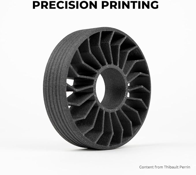 Siraya Tech Fibreheart ABS-GF Premium Glass Fiber 3D Printer Filament - 93°C Heat Resistance, High Durability, Precision Printing - for Automotive & Industrial Applications (1kg, Black)