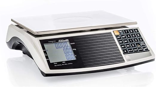 EW Digital Commercial Price Computing Scale PS6 – NTEP Certified Class III Legal for Trade Food Scale | 60 lb Capacity | Retail Weighing Scale for Meat Fruit & Grocery(CO#19-141) (Battery)