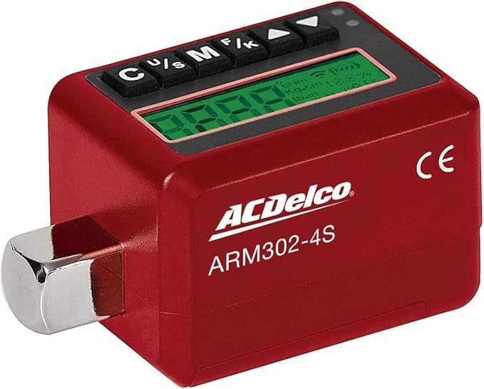 ACDelco Tools ARM302-4S 1/2 Inch Digital Torque Wrench with Buzzer and LED Flash Notification - ISO 6789 Standards with Certificate of Calibration
