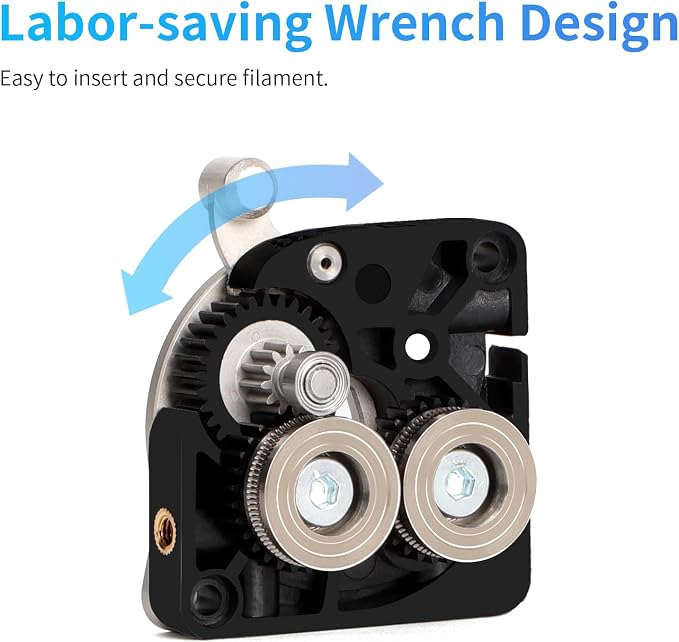 Creality K1 Max/K1/K1C/K1 SE Upgrade Direct Drive Extruder, Dual Gear Feeding Extrusion Kit, Without Stepper Motor, Support 1.75mm Filament for 3D Printers Ender 3 V3, Ender 3 V3 Plus