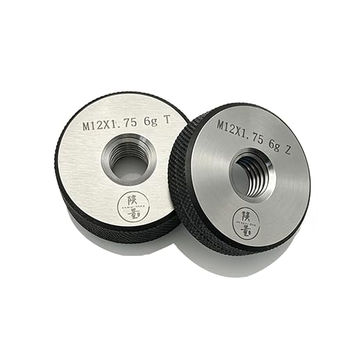 Tools Thread Ring Gauge M12-1.75 6g, for External Thread with NOT GO Side and GO Side，Two Piece