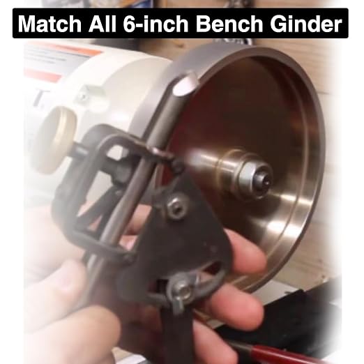 CBN Grinding Wheel with 6 inch 1000 Grit,1/2'' Bore,1'' Wide, Suitable for high-Speed Steel,for All Kinds of 6 inch Bench Grinders 1000 Grit