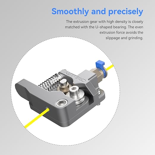 Creality 3D Printer Extruder Kit, Ajustable Extrusion Force, High Quality Metal Extruder Feeder Kit, for Ender-3/Ender-3 Pro/Ender-3S/Ender-3 V2/Ender-3 Max/CR-10/CR-10S (Grey)