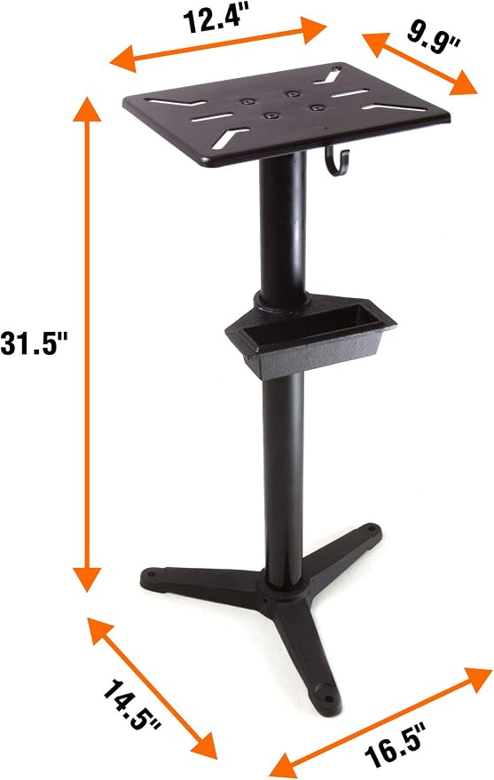 WEN Bench Grinder Stand, 32-Inch with Water Pot (4288T), Black