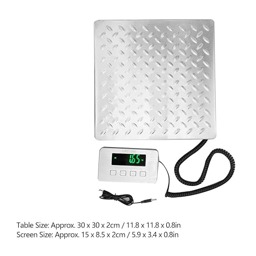 440lb Heavy Duty Digital Shipping Postal Scale, Double Range Express Luggage Baggage Weighing Electronic Scale with Stainless Steel Large, Post Office Postal Scale and Luggage