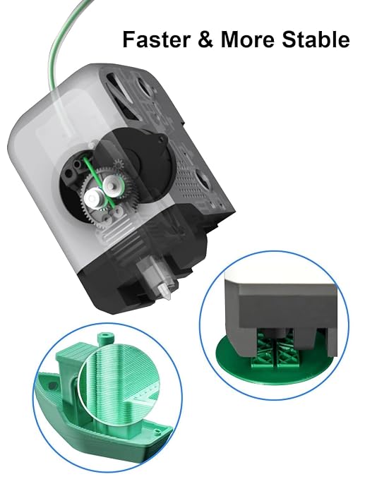 P1P P1S Hotend Kit Hardened Steel Nozzle 0.2/0.4/0.6mm with Fan Heater Thermistor | Hardened Steel Nozzle Assembly Hot end with Fan, Thermistor, Ceramic Heater & Extruder Heating Block Replacement