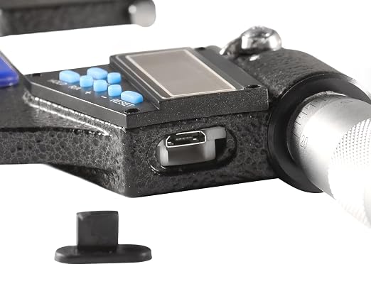 Accusize Industrial Tools 2-3''/50-75 mm by 0.00005''/0.001 mm 7-Key Electronic Digital Micrometer, Water Proof, Ac21-3022 | IP54 Rated, 0.00005"/0.001 mm Resolution, 7-Key, ±0.002" Accuracy