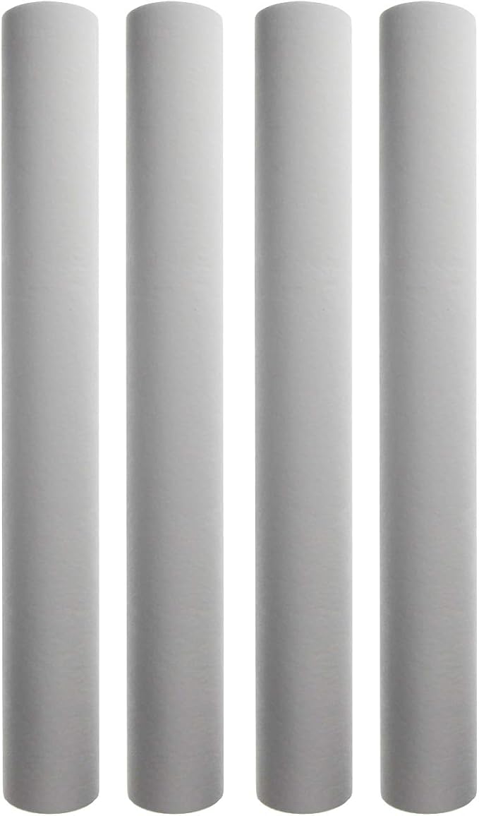 Tier1 10 Micron 20 Inch x 2.5 Inch | 4-Pack Spun Wound Polypropylene Whole House Sediment Water Filter Replacement Cartridge | Compatible with Pentek PD-10-20, Hydronix SDC-25-2010, Home Water Filter