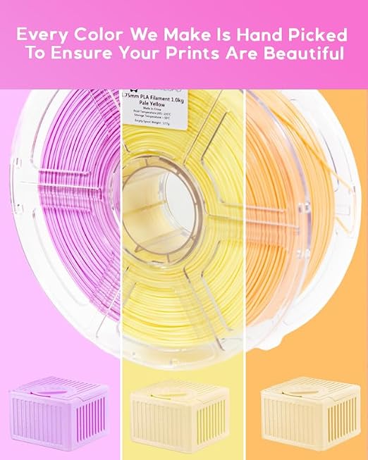 Cookiecad PETG Filament 1.75mm 1kg Purple Pastel 3D Printer Filament - Lavender PETG