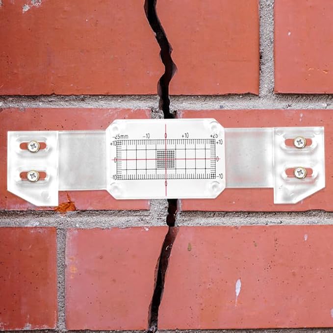 Crack Monitoring Record, Plus Tell Tale Corner Crack Monitor for The Standard Crack and Corner Tell Tale Record (5PCS)