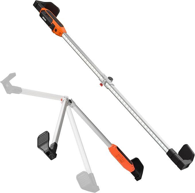 Underhood Work Light Bar, 180°Foldable Mechanic Light & 360°Rotatable Kickstand, Extendable 45.28"-72.83", 1800LM Rechargeable LED Work Light, 2-in-1 Charging Modes Engine Bay Light for Car Repair