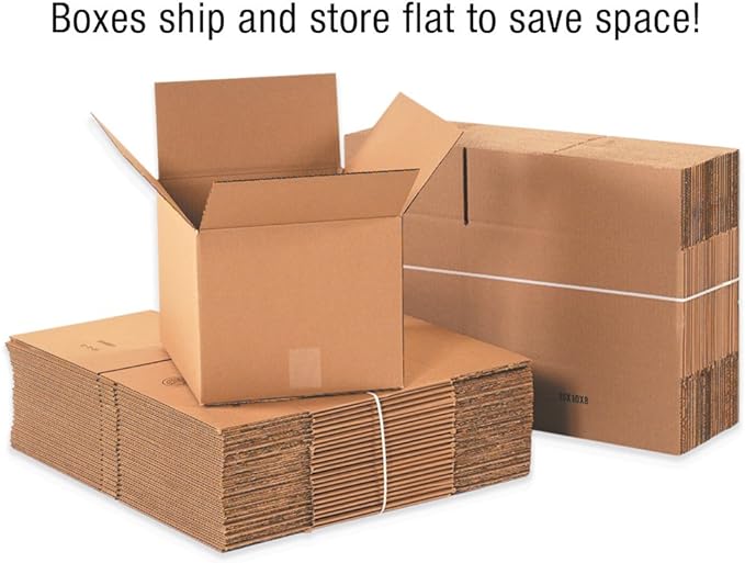 BOX USA Shipping Boxes 18"L x 18"W x 18"H, 20-Pack Medium Corrugated Cardboard Boxes for Shipping, Mailing, Packing, Packaging and Storage