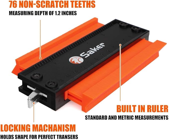 Saker Contour Gauge (5 Inch Lock) Profile Tool&Saker Contour Gauge Profile Tool(Unlimited Connection)…