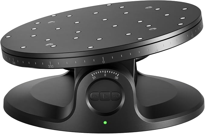 Revopoint Dual Axis Turntable for Accurate 3D Scanning, Easy Capturing Detail-rich 3D Data of Small-Medium Objects