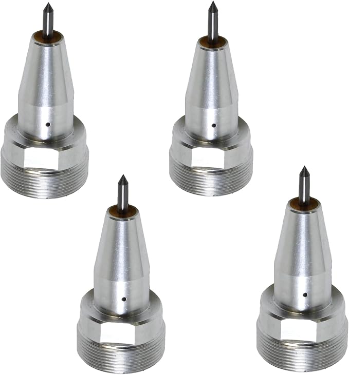 Pneumatic Marking Bits Needle 1mm TO 3mm Dot Peen Marking Pin Needle,Needle Sleeve，for Dot Peen Metal Print Metal Engraving Machine （4 pcs）