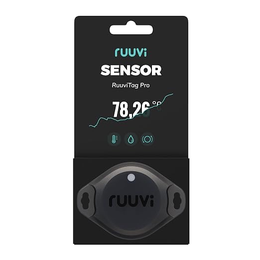 RuuviTag Pro 3in1 Wireless Bluetooth Temperature (°C/°F), Air Humidity and Motion Sensor. Alerts & History. Free Android/iOS apps. Integrates with Victron, Homey, and Home Assistant. Made in Europe.