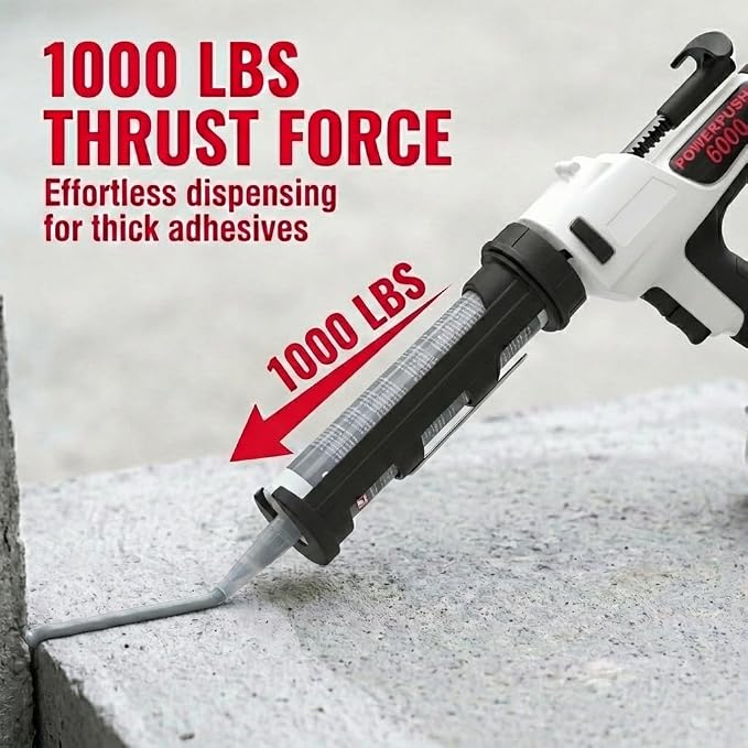 Heavy Duty Caulking Gun | 18V Cordless Drive | 10oz Cartridges 300ml | Compatible with M18 Battery | Tool Only | No Drip Professional Calking for Painters, DIYers