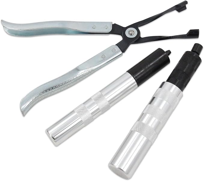 36050 & HW0107 Valve Tool Set – Valve Keeper Remover/Installer + Valve Seal Pliers, Fits Toyota 4-Cylinder & Chrysler New World Engines (4.5-7.5mm/5/16"-3/8" Valve Stems)