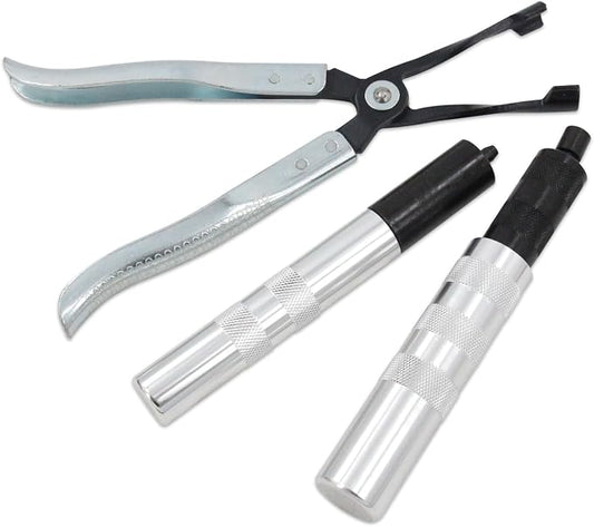36050 & HW0107 Valve Tool Set – Valve Keeper Remover/Installer + Valve Seal Pliers, Fits Toyota 4-Cylinder & Chrysler New World Engines (4.5-7.5mm/5/16"-3/8" Valve Stems)