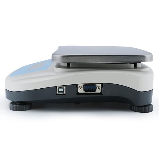 U.S. Solid 5000g x 0.1g Electronic Precision Balance Lab Digital Balance Scale, RS232 & USB Interface, AC100V-240V & DC4x1.5V, 19 Measurement Units