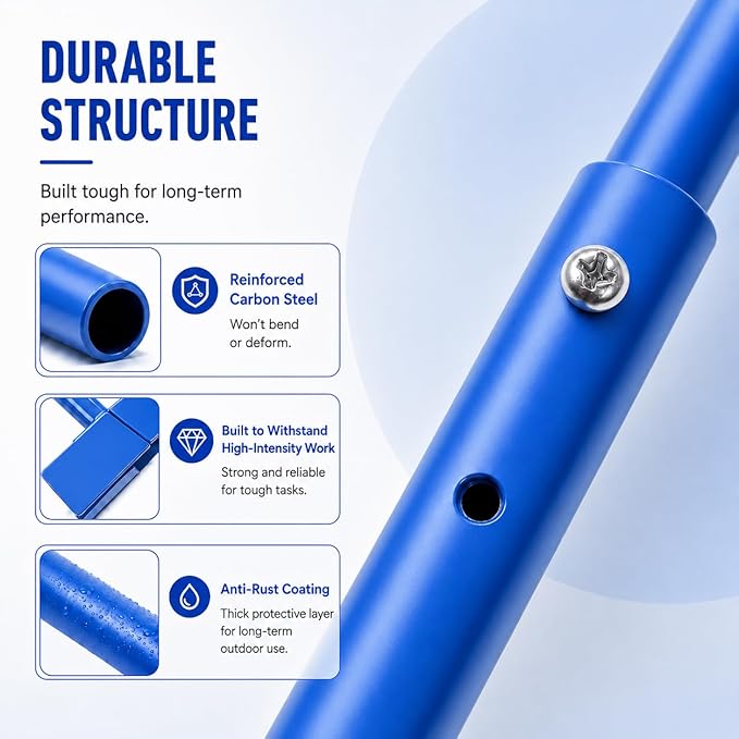 Fuzqq 27.7-Inch Ball Valve Wrench, Adjustable Shut-Off Ball Valve Tool and Water Valve Key, Heavy Duty Low Carbon Steel Valve Operating Tool for Hard-to-Reach Valves