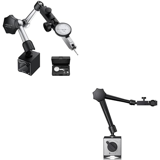 Neoteck 0.03" Test Indicator Set + 176lbs Magnetic Base Stand