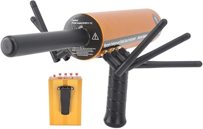 Metal Detector, 30m Depth 1200m Range Metal Pinpointer Handheld Metal Finder Gold Detector with 6 Antenna Underground Metal Treasure Finder for Gold, Silver, Jewelry