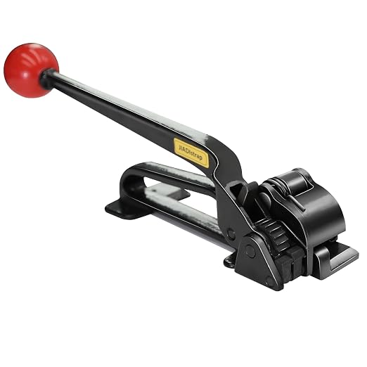 Heavy Duty Banding Strapping Tensioner Manual Packaging Tools Windlass for 1/2"-3/4" Width Metal Steel Strapping Coil