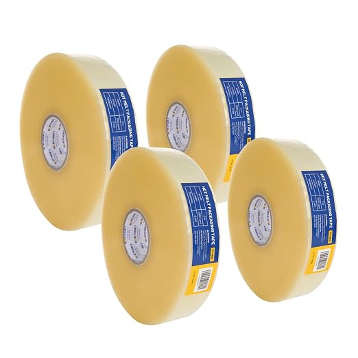 NORTHSKY Bulk Packing Tape, 4 Rolls Clear Packing Tape 2 Inch Wide x 1000 Yards Each, 2 Mil Heavy Duty Shipping Tape, Packaging Tape for Boxes, Carton Sealing, Moving, Warehouse, Storage, Shipping