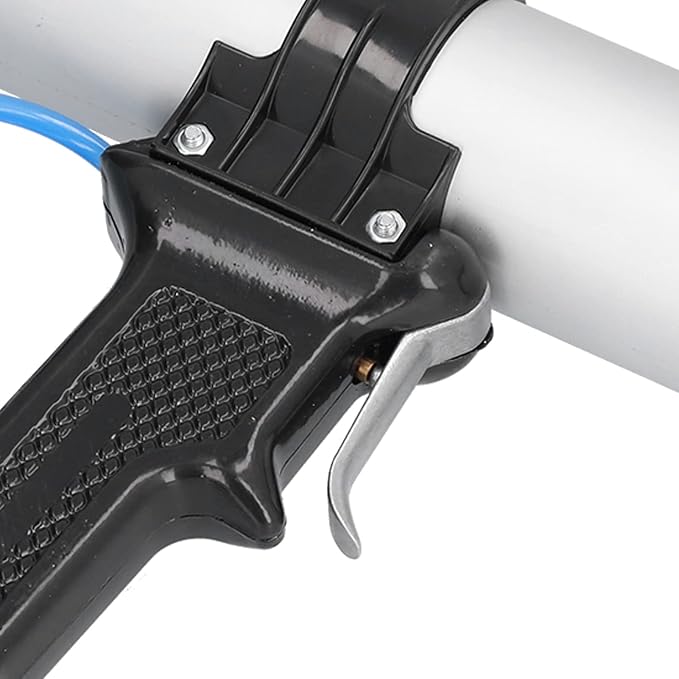 BTER Pneumatic Air Caulking Gun, 310ml Professional Cordless Caulking Gun with Air Flow Regulator, Lightweight Aluminum Alloy Heavy Duty Pneumatic Caulking Gun for 10 oz / 10.3 oz/ 10.5 oz Cartridges