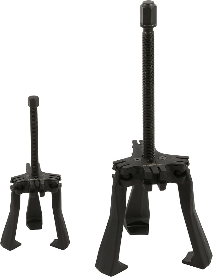 ARES 15095 – Master Ratcheting Gear Puller Set – Premium Chrome Moly Steel Gear Puller Yolk Set Includes 2-Ton and 5-Ton Units – Indexing Jaws Feature Convertible 2-Leg and 3-Leg Functionality