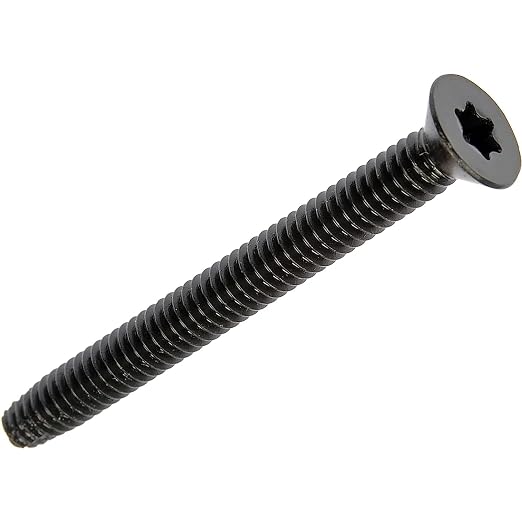 BCP Fasteners 100 Qty 1/4-20 x 2” Trailer Deck Screws Type F, Flat Head Thread Cutting, T30 Star Drive, Black Phosphate Coated Steel Screws for Wood to Metal, Utility Trailers (BCP1251)