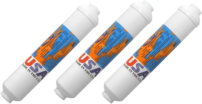 IPW Industries Inc-Omnipure -(K2555-BB) - 10" x 2" DI Mixbed Inline Filter 1/4" NPT (3 Pack)