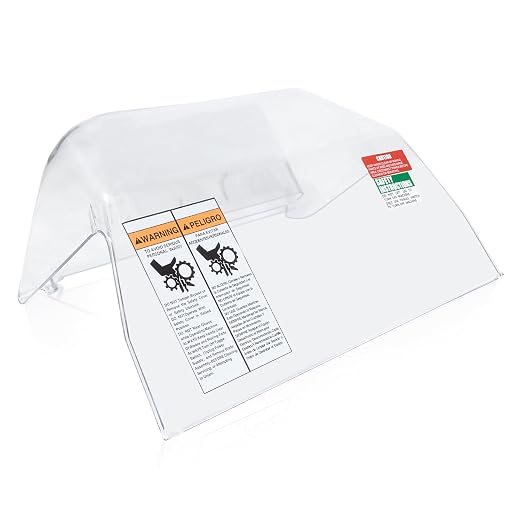Clear Plastic Safety Cover for Biro Tenderizers Pro 9 & Sir Steak, Replace for T3247-1, TA3096M-2, Durable Transparent Plastic, Easy Installation
