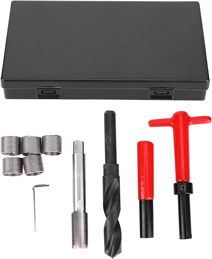x1.5 Thread Repair Kit, High Strength Thread Repair 10Pcs | Thread Chaser Set, Stainless Steel, High Strength Thread Restoration