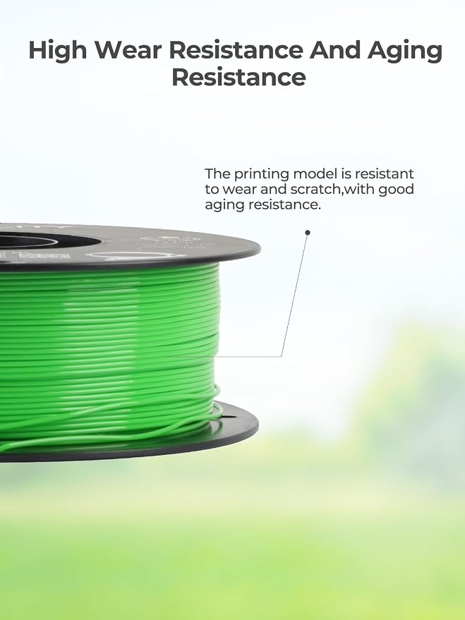 Creality TPU Filament 1.75 2 kg, 95A 3D Printing Filament, High Hardness & Resilience, Soft Adhesive Material, Elastic, 1kg(2.2lbs) Flexible Filament 1.75mm, for 3D Printer