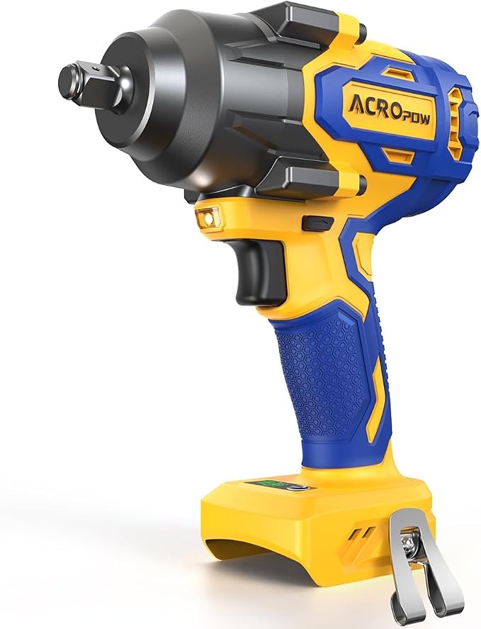 Cordless Impact Wrench for DEWALT 20V Battery | 1/2 Inch Brushless Motor High Torque Power Impact Gun, 1000 Ft-lbs(1360NM), 3-Mode Speed, LED Light(Bare Tool Only)