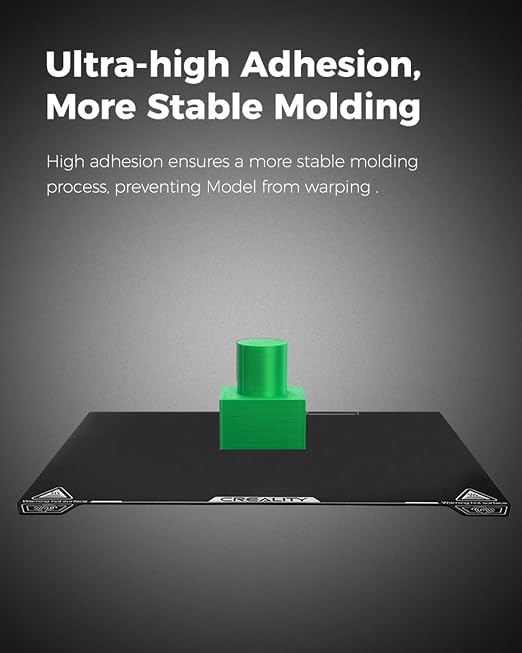 Creality Official K2 Plus Build Plate, 370x370mm Epoxy Resin Surface Magnetic Flexible Removable Spring Steel Printing Plate 3D Printer Bed Plate (Without Magnetic Base)