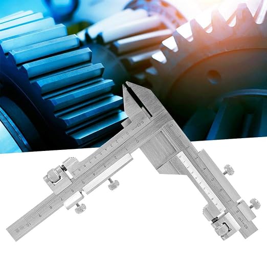 Stainless Steel Height Vernier Caliper Gear Tooth Altitude Slide Marking Ruler