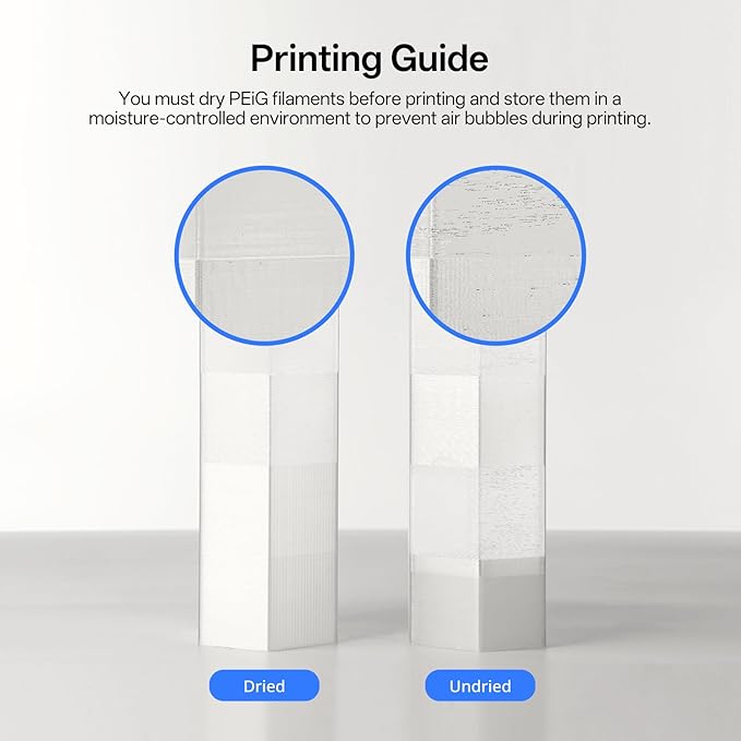 ANYCUBIC PETG Filament 1.75mm, 3D Printer Filament, Translucent and Vibrant, Dimensional Accuracy +/- 0.02mm, Print with Most FDM 3D Printers, 1KG Reusable Spool, Semi-Clear Purple