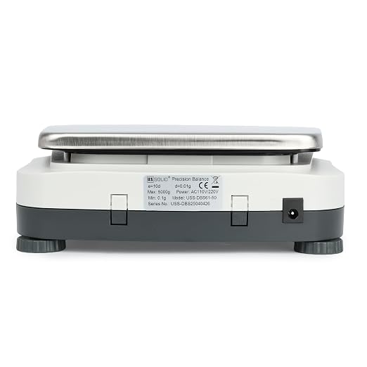 U.S. Solid Digital Precision Balance 5000g x 0.01g, Lab Scale, RS232 Interface, 19 Measurement Units