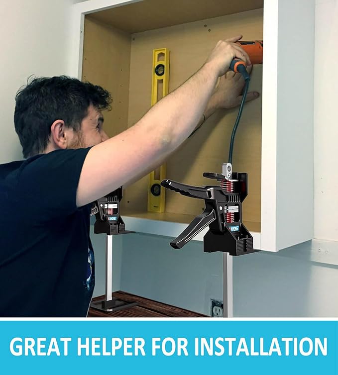 Labor Saving Arm Jack(2 Pcs),Height Lifting Device with Storage Case | For Light or Heavy Lifting: Door, Window, Panel Lifting, Tile Positioning, Cabinet Jacking etc
