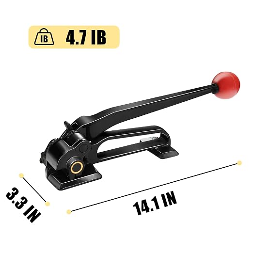 Heavy Duty Banding Strapping Tensioner Manual Packaging Tools Windlass for 1/2"-3/4" Width Metal Steel Strapping Coil