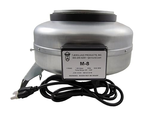 M-8 In-Line Duct Booster 8" Metal